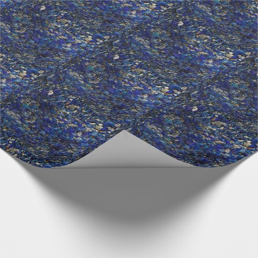 Blauw Opal Cadeaupapier (Hoek)