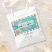 Blauw Opal | Cadeauzakken | Papieren winkelzakken Bedankzakje (Geknipt)