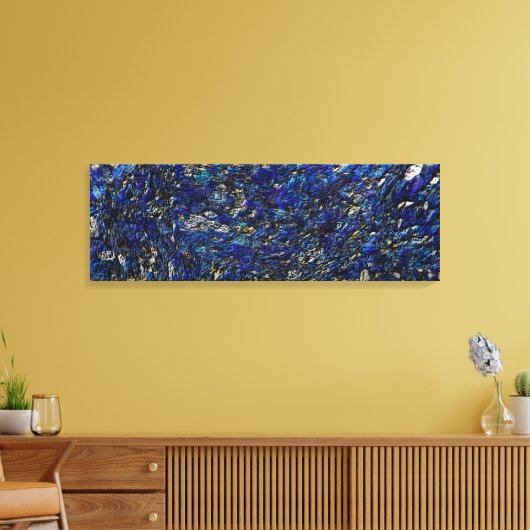 Blauw Opal Canvas Afdruk (Insitu (Woonkamer))