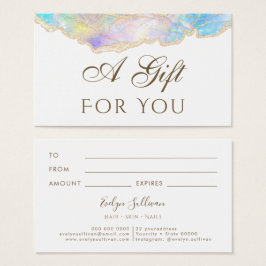 Blauw opal design CadeauKaart Visitekaartje