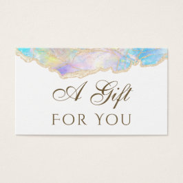 Blauw opal design CadeauKaart Visitekaartje