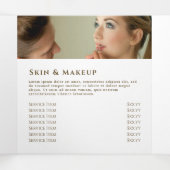 Blauw opal design drievoudig brochure drieluik kaart (Binnenkant midden)