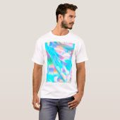 Blauw opal Iridescent T-shirt (Voorkant volledig)