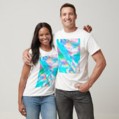 Blauw opal Iridescent T-shirt (Unisex)
