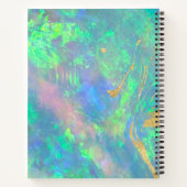 Blauw Opal Sereniteit Notitieboek (Achterkant)