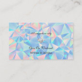 Blauw Opal Steen Ontwerp visitekaartje (Achterkant)