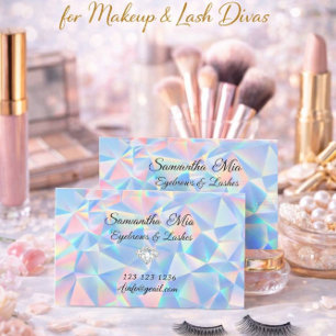 Blauw Opal Steen Ontwerp visitekaartje