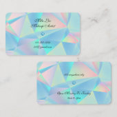 Blauw Opal Stone Design visitekaartje (Voorkant / Achterkant)