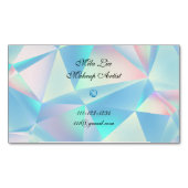 Blauw Opal Stone Design visitekaartje Magnetisch Visitekaartje (Voorkant)