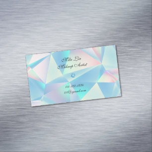 Blauw Opal Stone Design visitekaartje Magnetisch Visitekaartje
