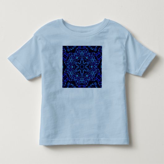 Blauw Opgeblazen Kinder Shirts (Voorkant)