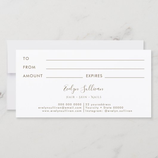 blauw optisch cadeaubon (Achterkant)