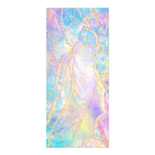 blauw optisch ontwerp - prijslijst - rackkaart reclamekaart (Achterkant)