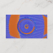 blauw oranje abstract visitekaartje (Achterkant)