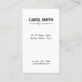 Blauw-Oranje achtergrond voor overvloeiing van tex Visitekaartje (Achterkant)