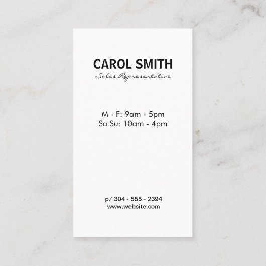 Blauw-Oranje achtergrond voor overvloeiing van tex Visitekaartje (Achterkant)