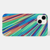 Blauw Oranje Blauwgroen Abstract Geometrische vere Case-Mate iPhone Case (Achterkant (horizontaal))
