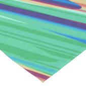 Blauw Oranje Blauwgroen Abstract Geometrische vere Korte Tafelloper (Hoek)