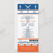 Blauw Oranje eerste communautaire honkbalkaartje Kaart (Voorkant)