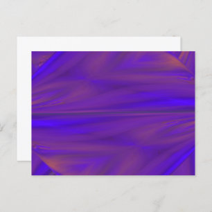 Blauw Oranje en Paars Abstract Design Pattern Briefkaart