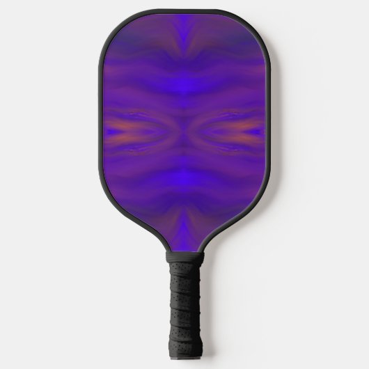 Blauw Oranje en Paars Abstract Design Pattern Pickleball Paddle (Voorkant)