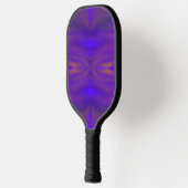 Blauw Oranje en Paars Abstract Design Pattern Pickleball Paddle (Links)