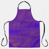 Blauw Oranje en Paars Abstract Design Pattern Schort (Voorkant)