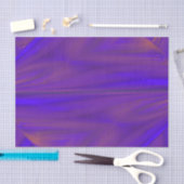 Blauw Oranje en Paars Abstract Design Pattern Tissuepapier (Craft)