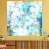 Blauw, Oranje, geel, witte Abstracte kunst Canvas Afdruk (Insitu (Woonkamer))