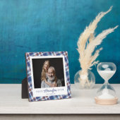 Blauw Oranje geplakt beste opa ooit plaque Fotoplaat (Insitu)