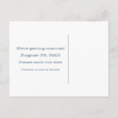 Blauw/Oranje gitaarhart Opslaan Briefkaart Datum (Achterkant)