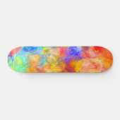 Blauw Oranje Paars roze langgroene veelhoekige kun Persoonlijk Skateboard (Horizontaal)