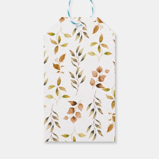 Blauw Oranje pompoenvloed Baby shower Cadeaulabel (Achterkant)