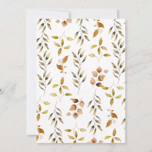 Blauw Oranje pompoenvrachtwagen 1e verjaardag Kaart (Achterkant)