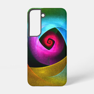 Blauw Oranje Roze Modern Abstract Kunstpatroon #24 Samsung Galaxy Hoesje