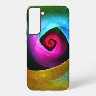 Blauw Oranje Roze Modern Abstract Kunstpatroon #24 Samsung Galaxy Hoesje
