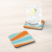 Blauw Oranje Stripes Onderzetter (Rechterzijde)
