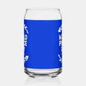 Blauw Oranje Vredesdag Vredesbord Blikvorm Glas (Links)