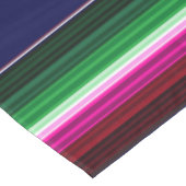 Blauw, Oranje, warm roze, groene Mexicaanse Sarape Tafelkleed (Gekanteld)