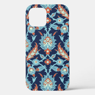 Blauw Oranje wit Turks oosterse flessenpatroon Case-Mate iPhone Case