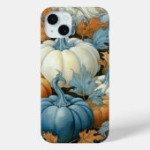 BLAUW ORANJE WITTE HERFST HERFSTPOMPOENEN Case-Mate iPhone CASE (Achterkant)