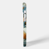 BLAUW ORANJE WITTE HERFST HERFSTPOMPOENEN Case-Mate iPhone CASE (Achterkant / Links)