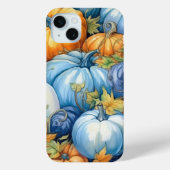  BLAUW ORANJE WITTE HERFST HERFSTPOMPOENEN Case-Mate iPhone CASE (Achterkant)