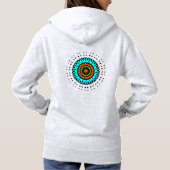 Blauw Oranje Zen Hoodie (Achterkant)