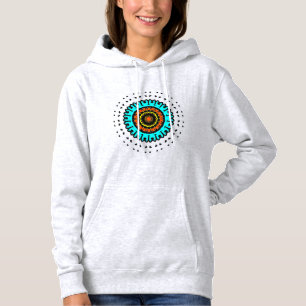 Blauw Oranje Zen Hoodie