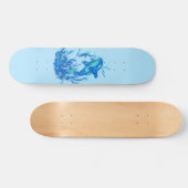 Blauw Orca-ontwerp Persoonlijk Skateboard (Horizontaal)
