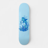 Blauw Orca-ontwerp Persoonlijk Skateboard (Voorkant)