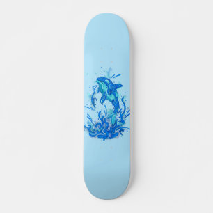 Blauw Orca-ontwerp Persoonlijk Skateboard
