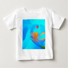 Blauw Orchid Design T-Shirt