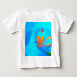 Blauw Orchid Design T-Shirt